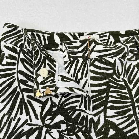 Kate Spade Pants Size 6 Green Floral Tropical Vacation Resort Hawaiian Palm Tree - Picture 4 of 9